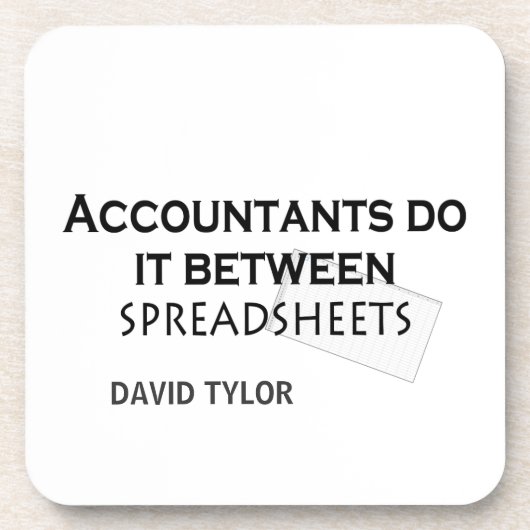 Accountants doen het! drankjes onderzetter (Voorkant)