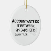 Accountants doen het! keramisch ornament (Rechts)