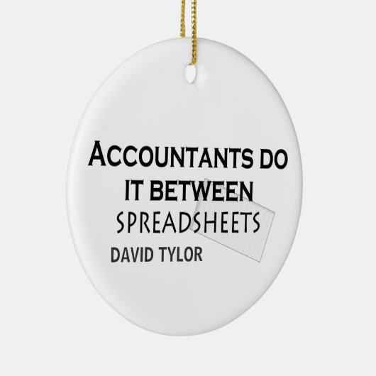 Accountants doen het! keramisch ornament (Rechts)