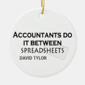 Accountants doen het! keramisch ornament (Voorkant)