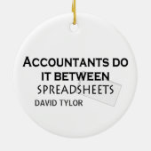 Accountants doen het! keramisch ornament (Achterkant)