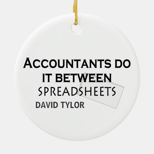 Accountants doen het! keramisch ornament (Achterkant)