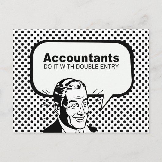 Accountants doen het met dubbele boeking briefkaart (Voorkant)