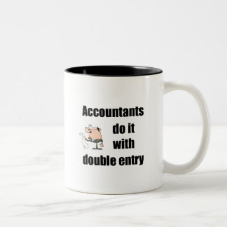 accountants doen het met dubbele ingang tweekleurige koffiemok