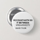 Accountants doen het! ronde button 5,7 cm (Voorkant /achterkant)