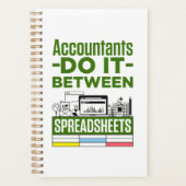 Accountants doen het tussen spreadsheets planner (Voorkant)