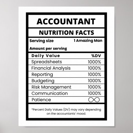 Accountants en boekhouders Grappig werk Poster (Voorkant)