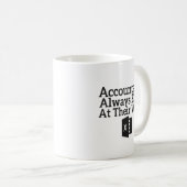 Accountants Excel altijd op hun werk Koffiemok (Voorkant rechts)