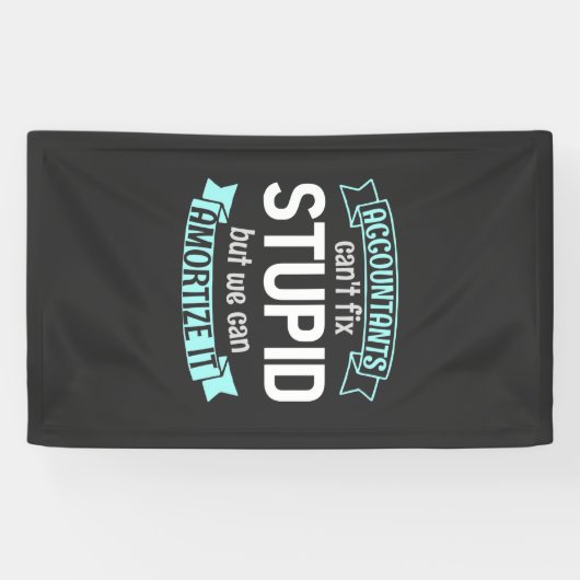 Accountants kunnen het spandoek (Horizontaal)