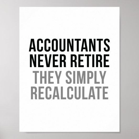Accountants Poster (Voorkant)