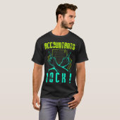 Accountants Rock Accountinga Season Numbers funny T-shirt (Voorkant volledig)