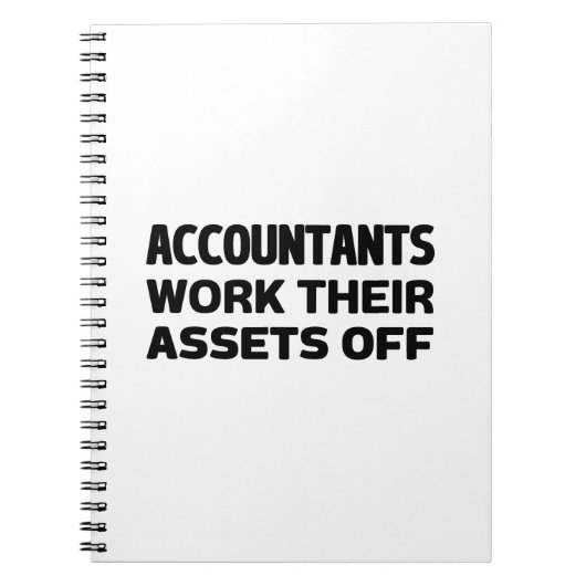 Accountants werken hun activa af notitieboek (Voorkant)