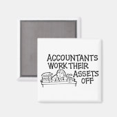 Accountants werken hun activa van Magnet (Voorkant / Achterkant)