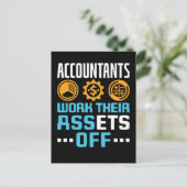 Accountants werken met hun middelen van grappige C Briefkaart (Staand voorkant)