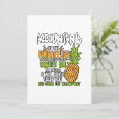 Accountants zijn als ananassen. aankondiging (Staand voorkant)