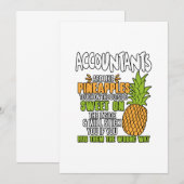 Accountants zijn als ananassen. aankondiging (Voorkant / Achterkant)
