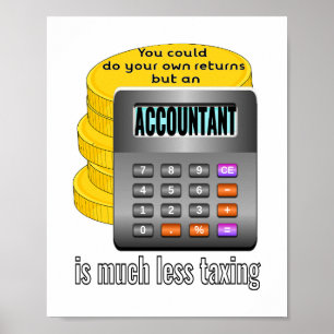 Accountants zijn minder belast poster