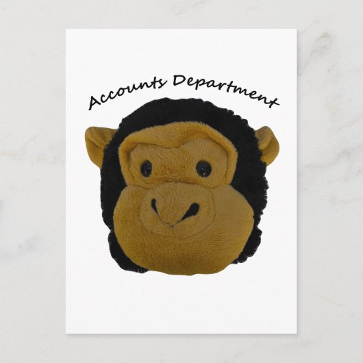 Accountantsafdeling de heer Trouble Funky en Funny Briefkaart (Voorkant)
