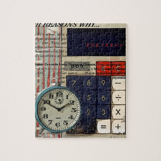 accountantscalculator voor financiële adviseurs va legpuzzel (Verticaal)