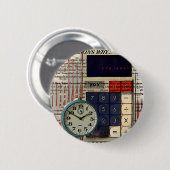 accountantscalculator voor financiële adviseurs va ronde button 5,7 cm (Voorkant /achterkant)