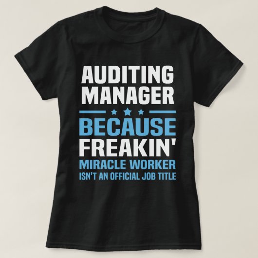 accountantsmanager t-shirt (Design voorkant)