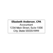 Accountantsnaam Professionele titel Retouradres Zelfinktende Stempel (Design)