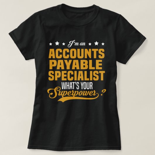 Accountantsspecialiste T-shirt (Design voorkant)