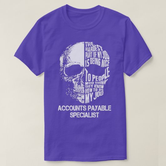 Accountantsspecialiste T-shirt (Design voorkant)