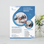 Accounting and Bookkeeping Service Flyer Template (Staand voorkant)