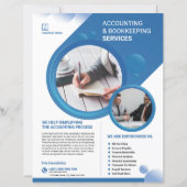 Accounting and Bookkeeping Service Flyer Template (Voorkant)
