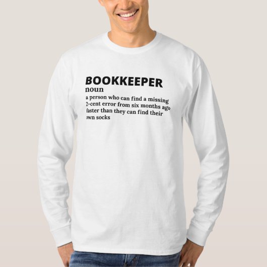 Accounting Clerk Definition T-shirt (Voorkant)