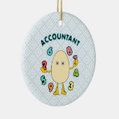 Accounting Egghead Keramisch Ornament (Rechts)