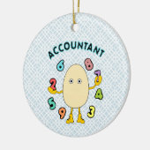 Accounting Egghead Keramisch Ornament (Links)