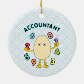 Accounting Egghead Keramisch Ornament (Achterkant)