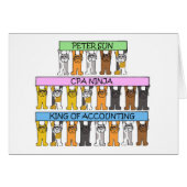 Accounting Ninja Cartoon Cats (Voorkant Horizontaal)