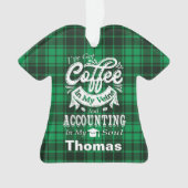 Accounting Student Green Play Ornament (voorkant)