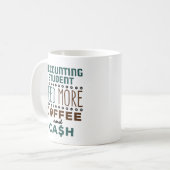 Accounting Student Need More Coffee and Cash Koffiemok (Voorkant links)