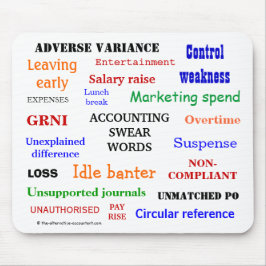 ACCOUNTING SWEAR WOORDEN Annoying Funny Accountant Muismat