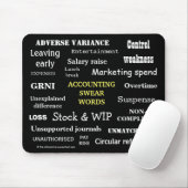 ACCOUNTING SWEAR WORDS Cruel Funny Accountant Gift Muismat (Met muis)