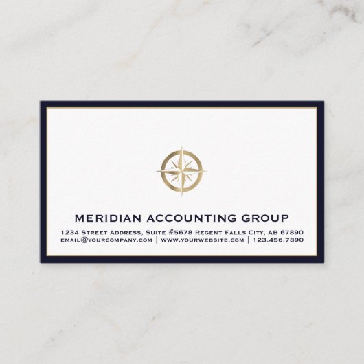 Accounting Tax Advisor Simple Professional Visitekaartje (Voorkant)