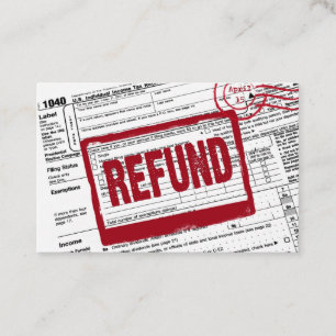 Accounting Tax Service 1040 formulier Visitekaartje