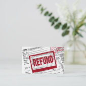 Accounting Tax Service 1040 formulier Visitekaartje (Staand voorkant)