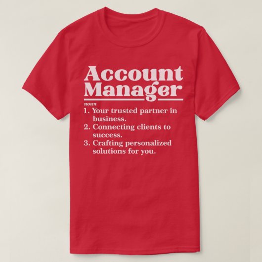 Accountmanager2 T-shirt (Design voorkant)