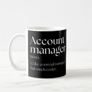 Accountmanager als een normale manager, maar dan k koffiemok