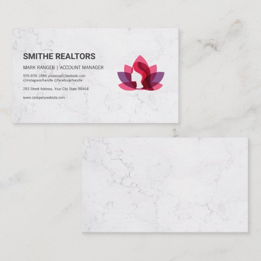 Accountmanager | Financiering | Lotus Woman Afsprakenkaartje (Voorkant / Achterkant)