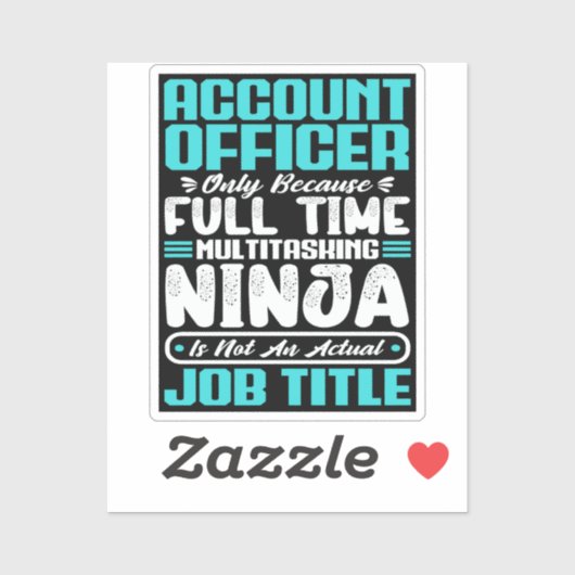 Accountmanager Functie Beroepsvaardigheden Sticker (Vel)