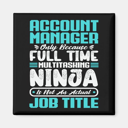 Accountmanager Functietitel Beroepsvaardigheden Magneet (Voorkant)