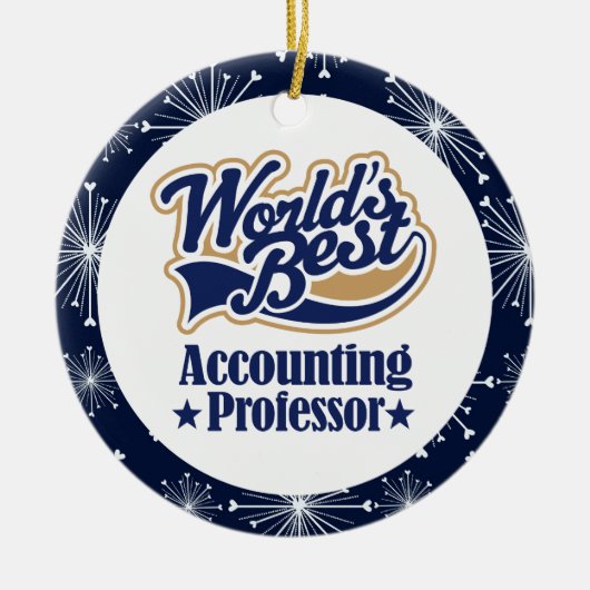 Accountprofessor Gift Ornament (Voorkant)