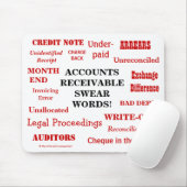 Accounts Ontvangbare scheldwoorden Joke Gift Idee Muismat (Met muis)