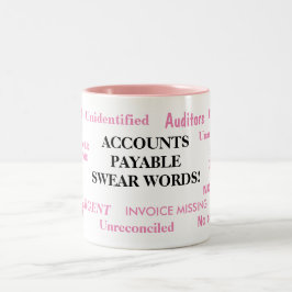 Accounts te betalen scheldwoorden Dames Pet Peeves Tweekleurige Koffiemok